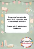 Vorschau - Aufgabenkarten - Störendes Verhalten im Unterricht verstehen und professionell begleiten : ADHS und Autismus - Deckblatt