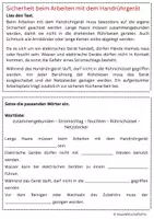 Vorschau - Arbeitsblätter - Das Handrührgerät - Sicherheit beim Arbeiten - Seite 1