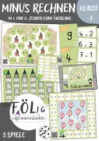 Vorschau - Spiele - Minus rechnen ohne Übergang - 5 Spiele mit Erklärvideos - Deckblatt