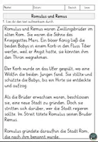 Vorschau - Arbeitsblätter - PAKET: Sagen Sachtext, Lesen und Verstehen Arbeitsblätter mit Lesetext, Fragen - Seite 2