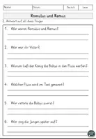 Vorschau - Arbeitsblätter - PAKET: Sagen Sachtext, Lesen und Verstehen Arbeitsblätter mit Lesetext, Fragen - Seite 3