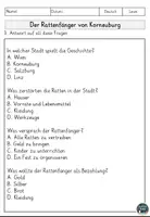 Vorschau - Arbeitsblätter - Sage Der Rattenfänger von Korneuburg Sachtext, Lesen und Verstehen, Leseverstehen - Seite 3