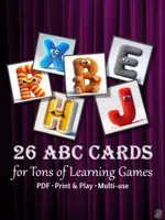 Náhľad - 26 A-Z Alphabet Cards for Kids | Letter Learning & Decor, Digital PDF, Early Education - obálka