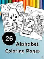 Náhľad - 26 Alphabet Coloring Pages | Printable Worksheets for Ki - obálka