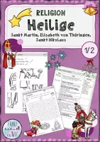 Vorschau - Stundenentwürfe - Unterrichtseinheit Thema Heilige Klasse 1/2 - Deckblatt