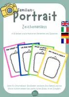 Vorschau - Mal- und Bastelvorlagen - Familien-Portrait zeichnen - Kunst - Deckblatt