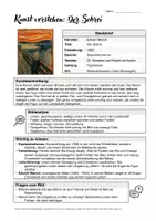 Vorschau - Arbeitsblätter - Kunst verstehen: Der Schrei - Infoblatt und Bildanalyse für den Kunstunterricht - Seite 1