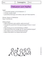 Vorschau - Arbeitsblätter - Impfen Diskussion - Immunsystem Impfungen - Seite 1