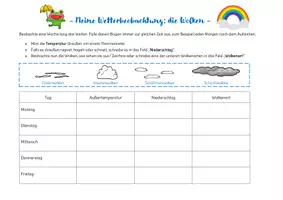 Vorschau - Arbeitsblätter - Wetterbeobachtung - Wolkenarten - Seite 1