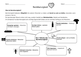 Vorschau - Arbeitsblätter - Werke der Barmherzigkeit + Lösung - Seite 2