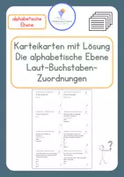 Vorschau - Fördermaterial/Inklusion - wichtige Laute + Buchstaben - Klasse 1-3 - Karteikarten - Deckblatt
