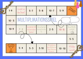 Vorschau - Spiele - Multiplikation Schlüsselrechnungen Repetition und Festigung - Seite 1