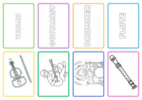 Vista previa - Juegos / Gamificación - Coloring Memory instruments - página 3