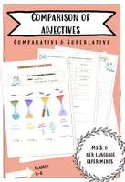 Vorschau - Arbeitsblätter - Comparison of adjectives - Steigerung der Adjektive - Englische Grammatik - Deckblatt