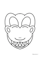 Vorschau - Mal- und Bastelvorlagen - Karneval - tierische Masken zum Basteln und Verkleiden - Seite 1