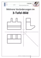 Vorschau - Stundenentwürfe - Übungen im 3-Tafel-Bild - TZ - mehrere Veränderungen - Deckblatt
