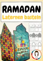 Vorschau - Mal- und Bastelvorlagen - Ramadan-Laternen Bastelmaterial | Zuckerfest Basteln - Deckblatt