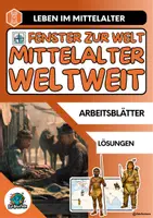 Vorschau - Arbeitsblätter - Mittelalter weltweit - Fenster zur Welt - Deckblatt