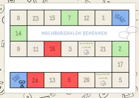 Vorschau - Spiele - Nachbarzahlen / Mathematik Nachbarzahlen üben - Seite 1