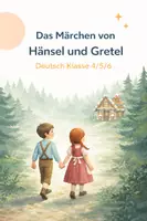 Vorschau - Arbeitsblätter - Das Märchen von Hänsel und Gretel (Deutsch 4-6) - Deckblatt