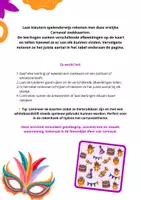 Voorbeeld - Carnaval Zoekkaarten – Tellen & Waarnemen voor Kleuters - Pagina 1
