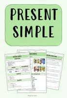 Vorschau - Arbeitsblätter - PRESENT SIMPLE + NEGATION + ADVERBS OF FREQUENCY - Deckblatt