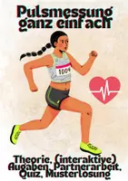 Vorschau - Unterrichtsreihen - Pulsmessung im Sportunterricht 🏃 - Puls Messen ganz einfach eigenständig lernen (Sport, Sek I) - (Sport, Sek 1, Reihe: Fitness & Diagnostik) - Deckblatt