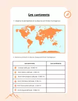 Aperçu - Préparation de séance / Séance complète - Les continents +1 fiche d'activité - Page de couverture