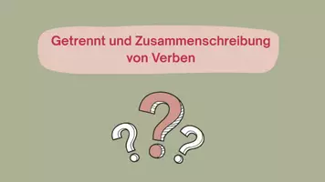 Vorschau - Arbeitsblätter - Getrennt- und Zusammenschreibung Verben - Seite 1