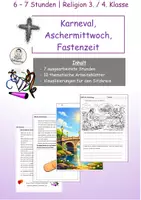 Vorschau - Stundenentwürfe - Unterrichtsreihe: Karneval, Aschermittwoch und die Fastenzeit - Deckblatt