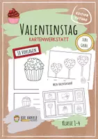 Vorschau - Arbeitsblätter - Valentinstag - Süße Grüße - Kartenwerkstatt - Deckblatt