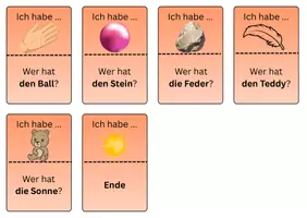 Vorschau - Stationenlernen - Unsere Sinne_Spiel: Wer hat? - Ich habe! Version rot - Seite 3