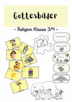 Vorschau - Unterrichtsreihen - Gottesbilder Religion Klasse 3/4 - Deckblatt