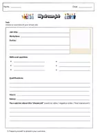Vorschau - Arbeitsblätter - My dream job - ideal für Klasse 9: MY FUTURE - HOW TO APPLY FOR A JOB (inklusive Lösungsbeispiel und Vokabeln "Job titles" - auch geeignet als Vertretungsstunde) - Seite 1