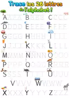 Aperçu - Apprentissages en autonomie - Trace les 26 lettres de l'alphabet - Page de couverture