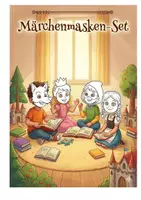 Vorschau - Mal- und Bastelvorlagen - XXL Märchenmasken-Set zum Ausmalen & Basteln (23 Vorlagen) | Rollenspiel & Theater Kita & Grundschule - Deckblatt
