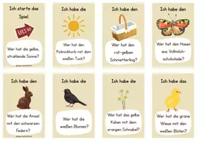 Vorschau - Spiele - Lesespiel: Frühling-Ich habe..Wer hat..? (Wort/Satzebene) - Seite 3