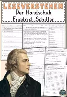 Vorschau - Arbeitsblätter - Der Handschuh (nach Friedrich Schiller) | Lesetext & Leseverstehen (Klasse 4–6) - Deckblatt