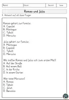 Vorschau - Arbeitsblätter - Romeo und Julia – Arbeitsblätter zum Leseverstehen - Seite 3