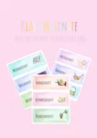 Vorschau - Präsentationen/Tafelbilder - Klassendienste-Visualisierung aquarell - Deckblatt