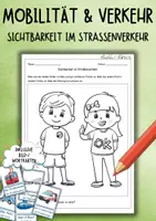 Vorschau - Arbeitsblätter - Verkehr und Mobilität - Sichtbarkeit (Arbeitsblatt) - Deckblatt