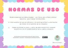 Vista previa - Juegos / Gamificación - BINGO DE LAS EMOCIONES - página 1