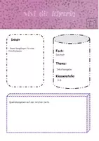 Vorschau - Anderer Materialtyp - Bewertungsraster einer Inhaltsangabe - Deckblatt