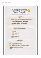 Vorschau - Arbeitsblätter - Geld - Digitales Geld und Bargeld - Chancen und Risiken Arbeitsblätter mit Lösungen (Klasse 8 9 10) - Seite 1