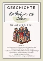 Vorschau - Arbeitsblätter - Kindheit vor 250 Jahren – Schule, Arbeit und Erziehung (Kindheit im Wandel) - Deckblatt