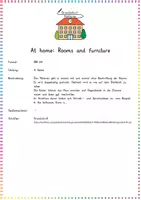 Vorschau - Arbeitsblätter - Englisch: At home (Rooms & Furniture) - Faltbuch / Bastelprojekt - Kl. 3/4 - Seite 3