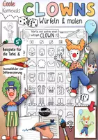 Vorschau - Mal- und Bastelvorlagen - Clowns würfeln & malen - Kreativer Karneval / auch Vertretungsstunde - Deckblatt