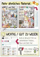 Vorschau - Mal- und Bastelvorlagen - Clowns würfeln & malen - Kreativer Karneval / auch Vertretungsstunde - Seite 1