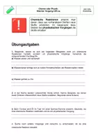 Vorschau - Arbeitsblätter - Übung: Chemische Reaktion oder physikalischer Vorgang? - Seite 1
