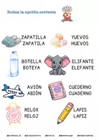 Vista previa - Hojas de trabajo - Cuaderno de dislexia - página 3